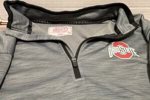 Ohio State Varsity Ohio State Buckeyes 1/4 Zip Pullover Gray 2XL